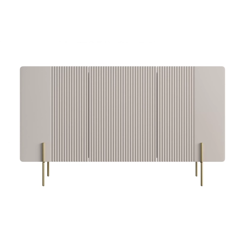Komoda Malmi 150 cm - kaszmir / crema bianca / złote nóżki